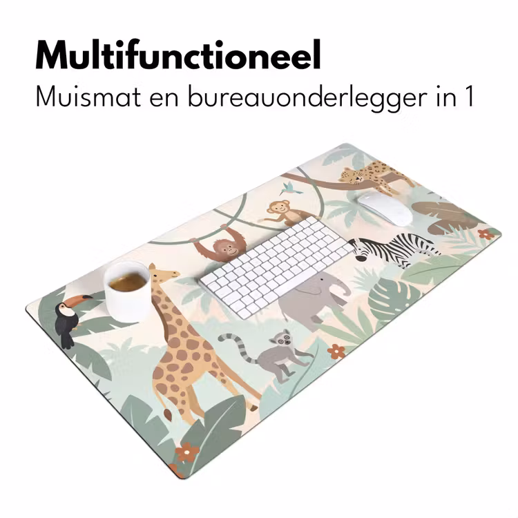 Bureau onderlegger - Jungle - Dieren - Groen — 7