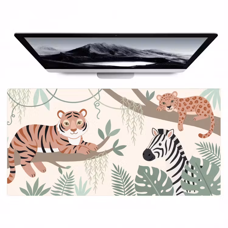 Bureau onderlegger - Jungle - Rustiek - Pastel — 1