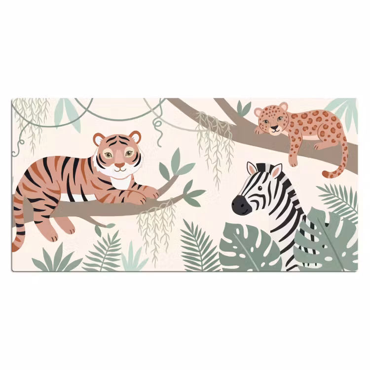 Bureau onderlegger - Jungle - Rustiek - Pastel — 2