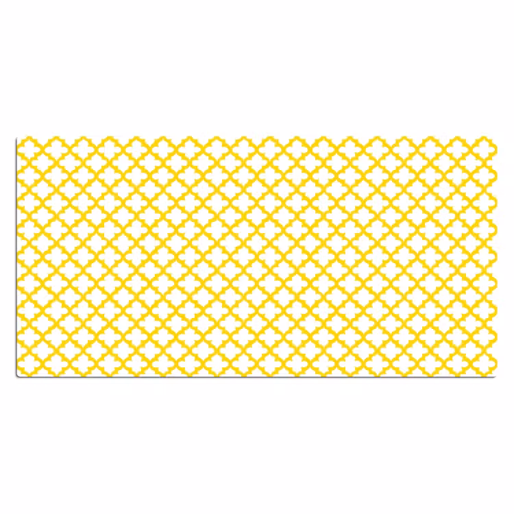 Bureau onderlegger - Patroon - Geometrisch - Klassiek - Geel — 2