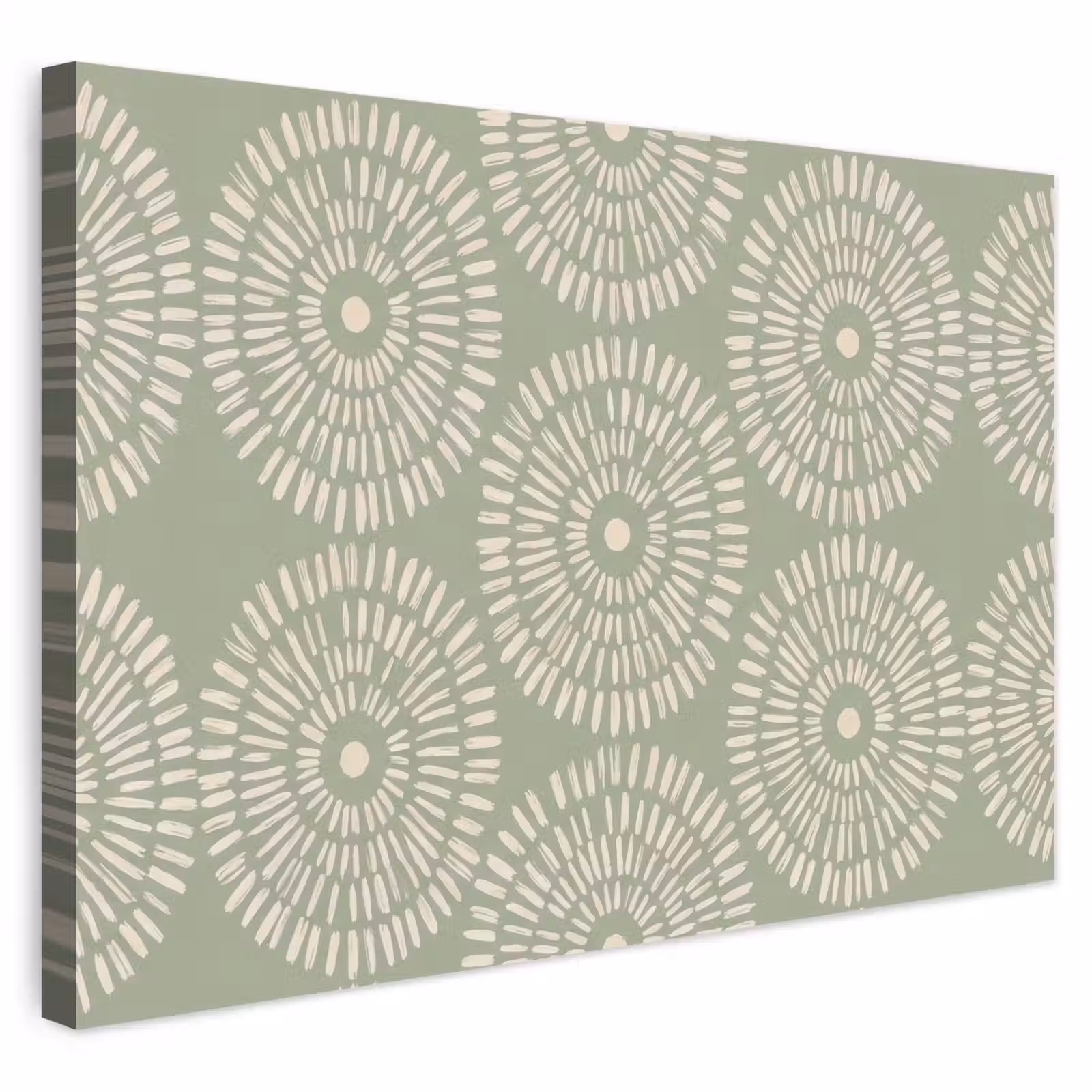 Buiten canvas - Patroon - Cirkels - Abstract - Modern - Groen — 1