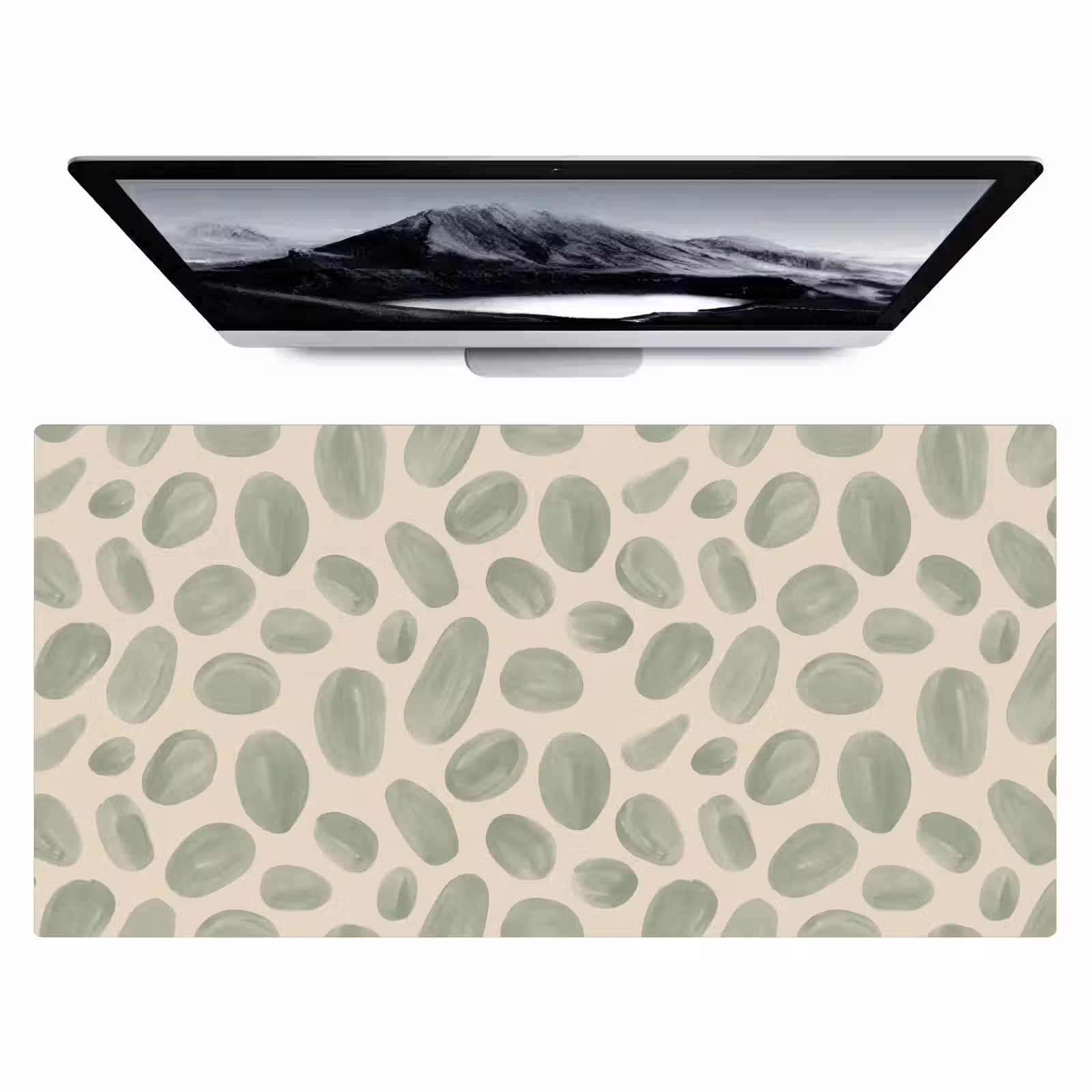 Bureau onderlegger - Abstract - Patroon - Organisch - Groen - Modern — 1