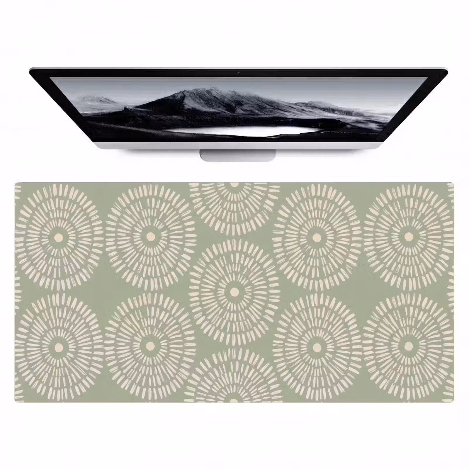 Bureau onderlegger - Patroon - Cirkels - Abstract - Modern - Groen — 1