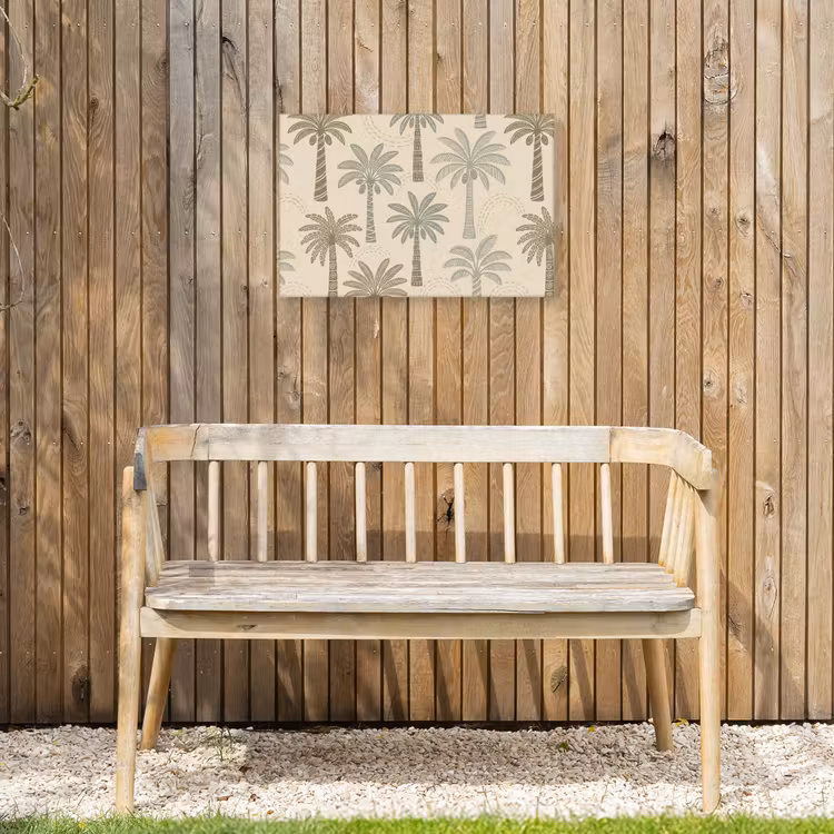 Buiten canvas - Palmbomen - Patroon - Tropisch - Beige — 3
