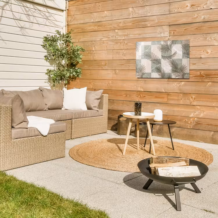 Buiten canvas - Planten - Bladeren - Marmer - Modern - Groen — 5