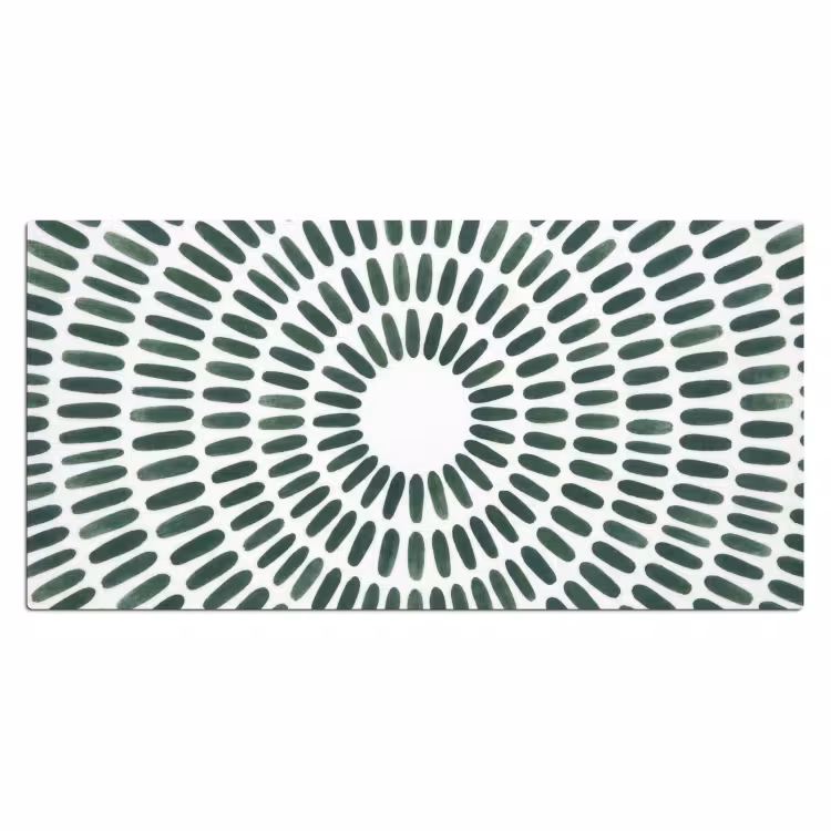 Bureau onderlegger - Abstract - Cirkel - Patroon - Modern - Groen — 2