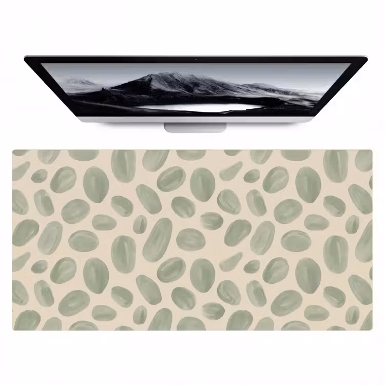 Bureau onderlegger - Abstract - Patroon - Organisch - Groen - Modern — 1