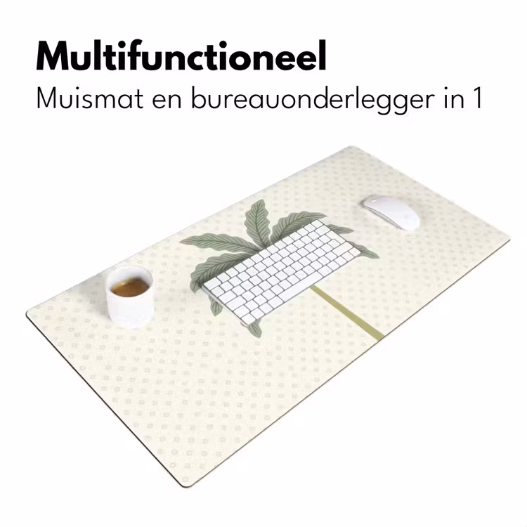 Bureau onderlegger - Boom - Bladeren - Groen - Decoratief - Beige — 7