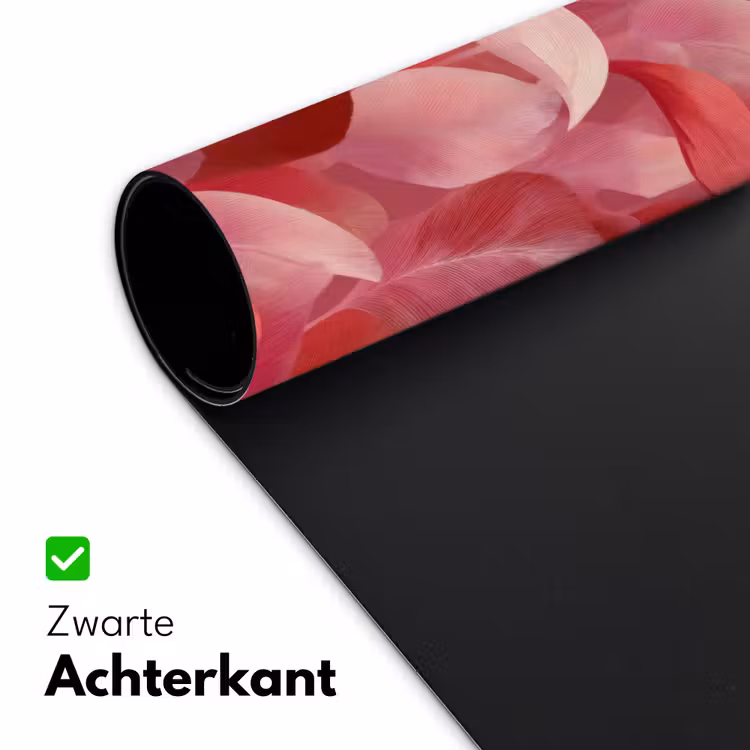 Bureau onderlegger - Flamingo - Botanisch - Elegant - Roze - Rood — 5