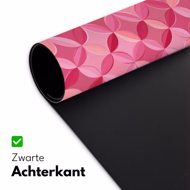 Bureau onderlegger - Geometrisch - Mozaïek - Modern - Roze — 5
