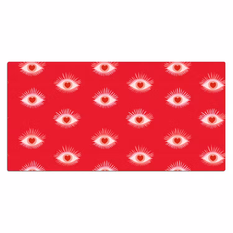 Bureau onderlegger - Ogen - Hart - Abstract - Rood - Roze — 2