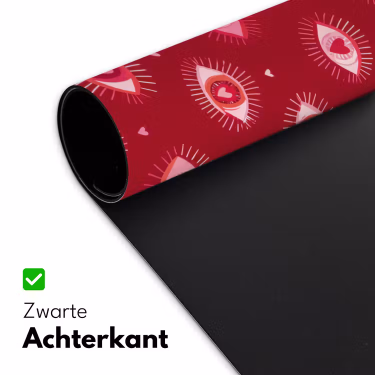 Bureau onderlegger - Ogen - Patroon - Roze - Donkerrood — 5
