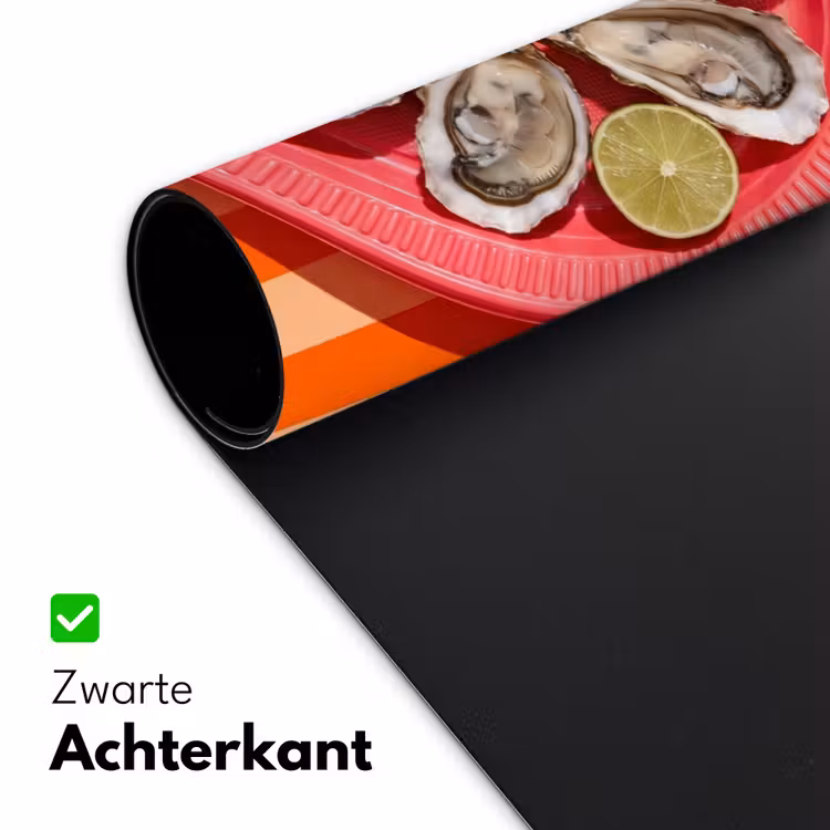 Bureau onderlegger - Eten - Oester - Zeevruchten - Oranje - Modern — 5