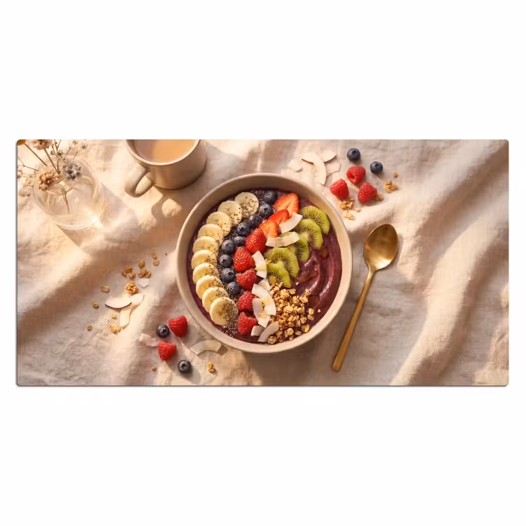 Bureau onderlegger - Eten - Ontbijtkom - Fruit - Gezond - Kleurrijk — 2