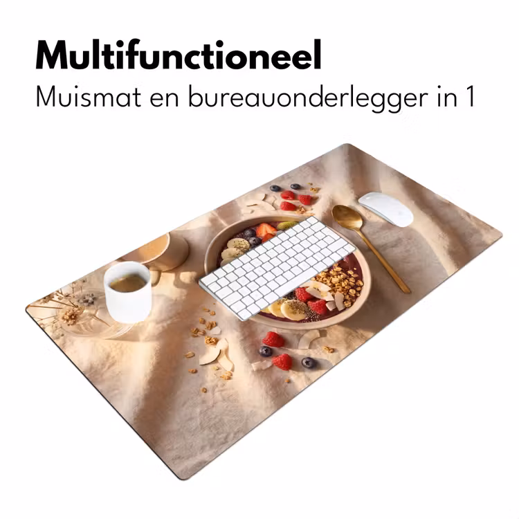 Bureau onderlegger - Eten - Ontbijtkom - Fruit - Gezond - Kleurrijk — 7