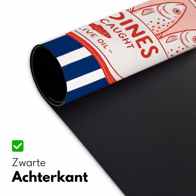 Bureau onderlegger - Eten - Vis - Blik - Illustratie - Rood — 5