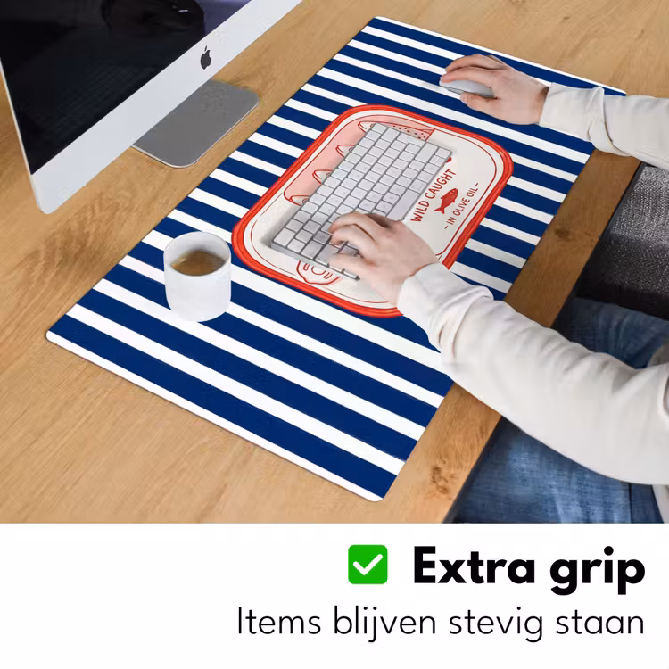 Bureau onderlegger - Eten - Vis - Blik - Illustratie - Rood — 6