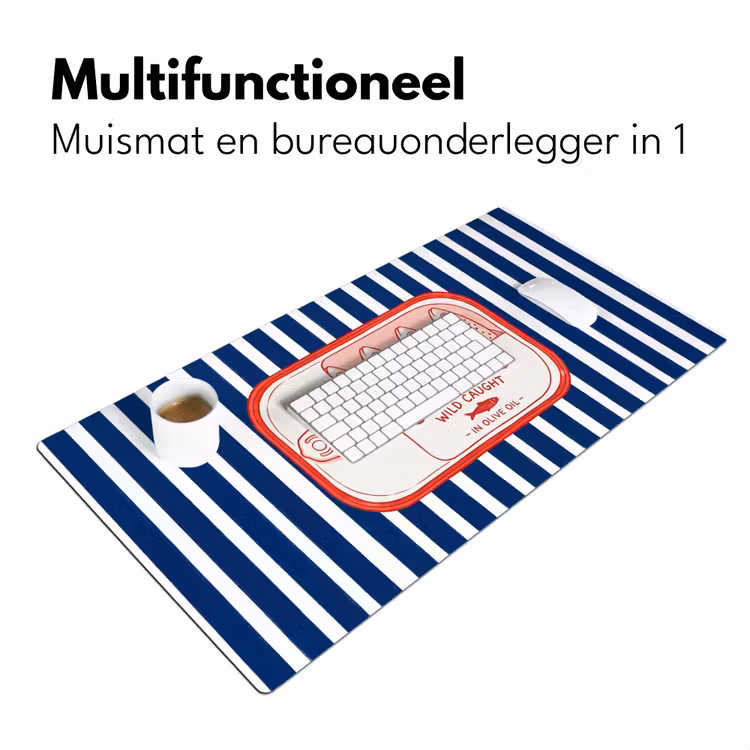 Bureau onderlegger - Eten - Vis - Blik - Illustratie - Rood — 7