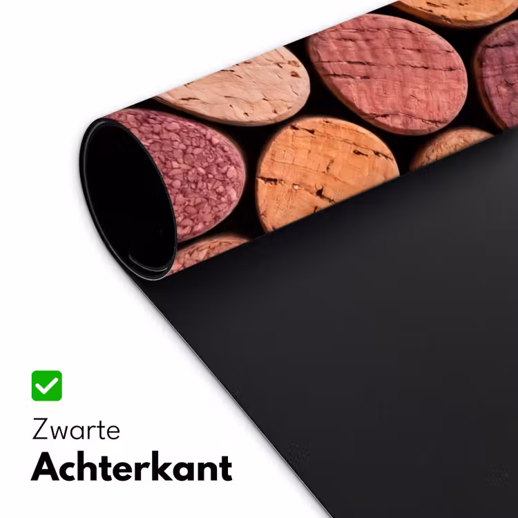 Bureau onderlegger - Kurk - Patroon - Abstract - Modern - Rood — 5