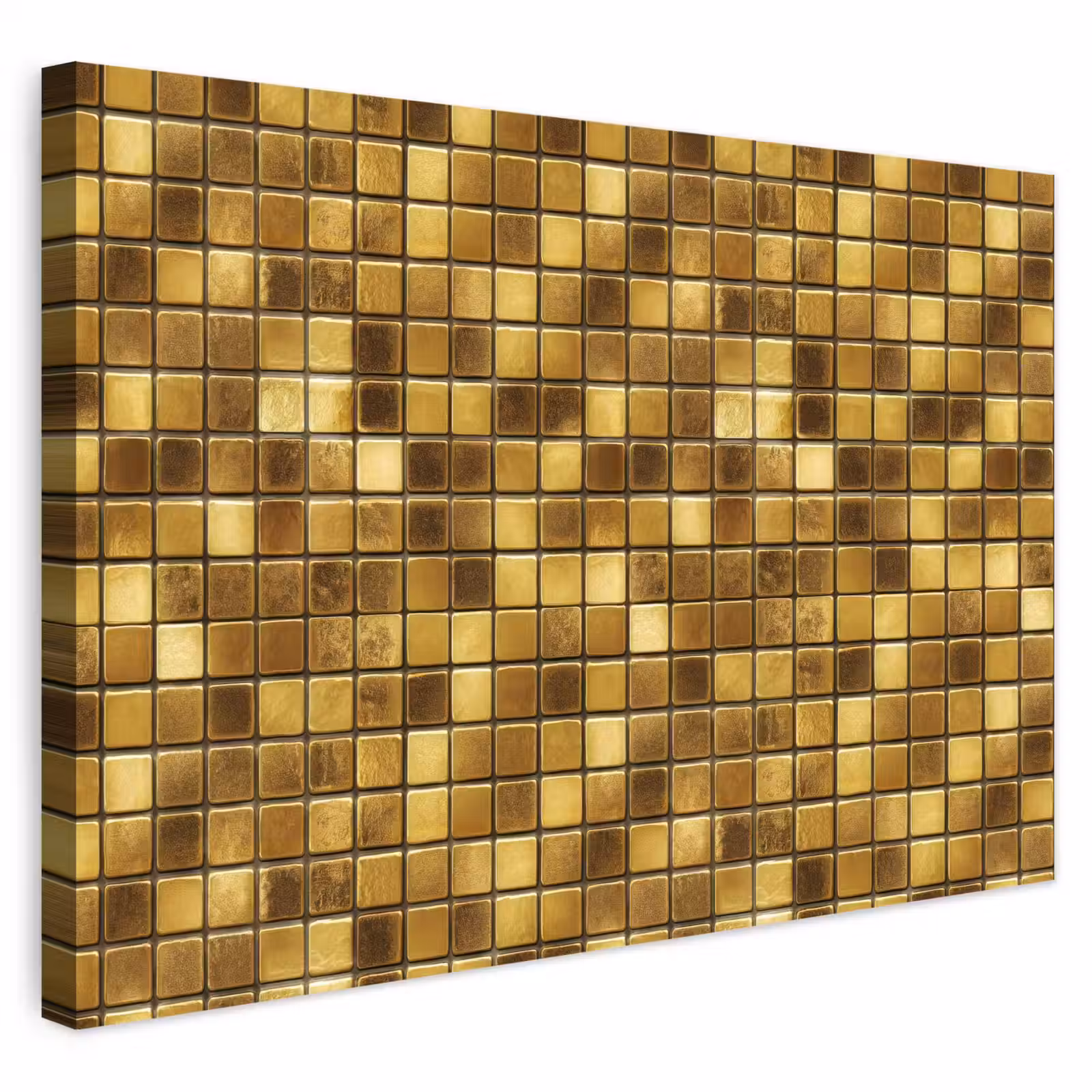 Buiten canvas - Tegels - Mozaïek - Luxe - Warm Goud — 1