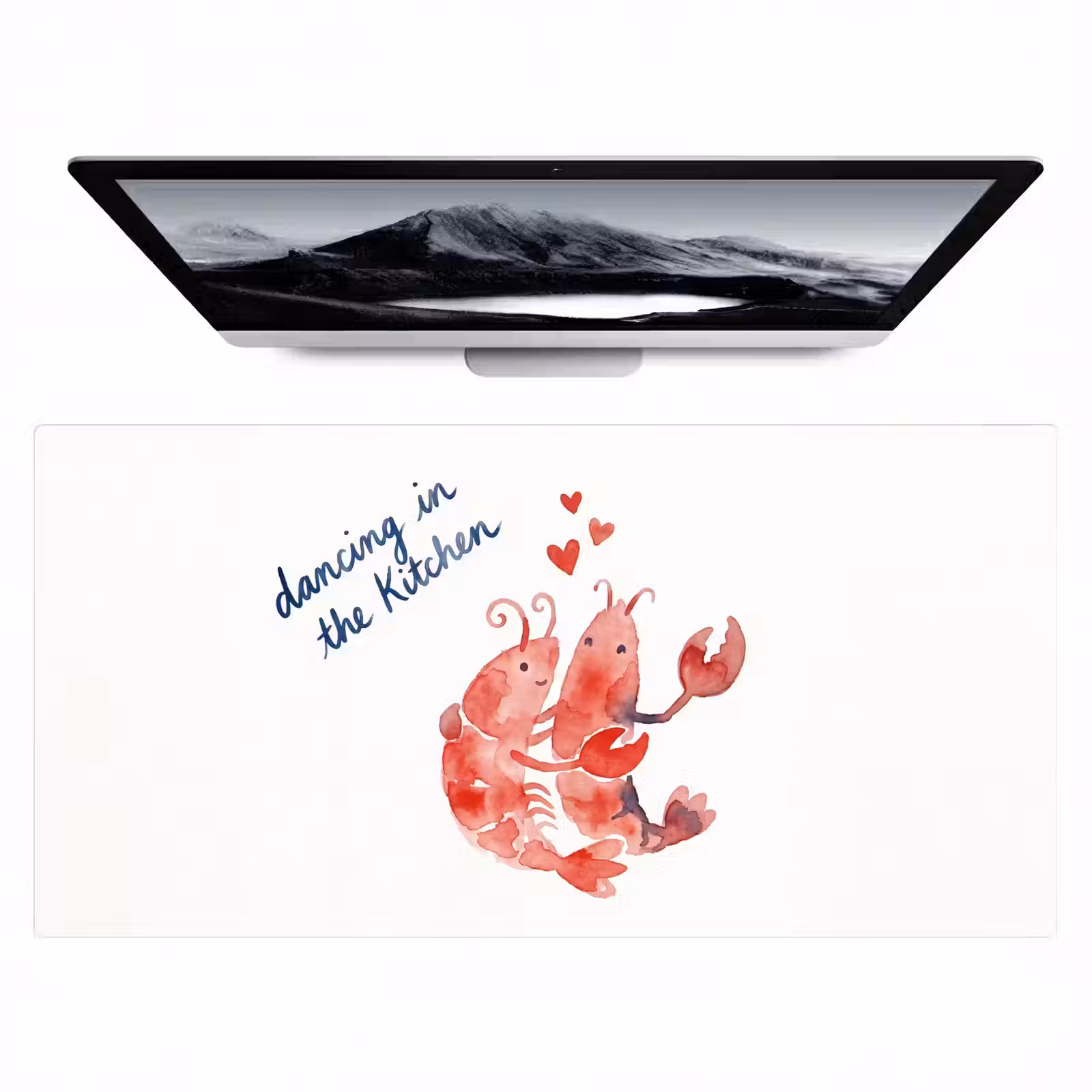 Bureau onderlegger - Dier - Dans - Liefde - Waterverf - Rood — 1