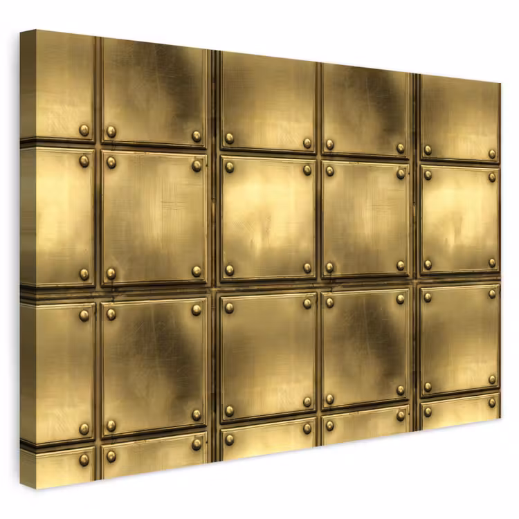 Buiten canvas - Platen - Industrieel - Stoer - Goud — 1