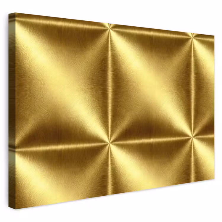 Buiten canvas - Textuur - Geborsteld Goud - Industrieel - Metallic — 1