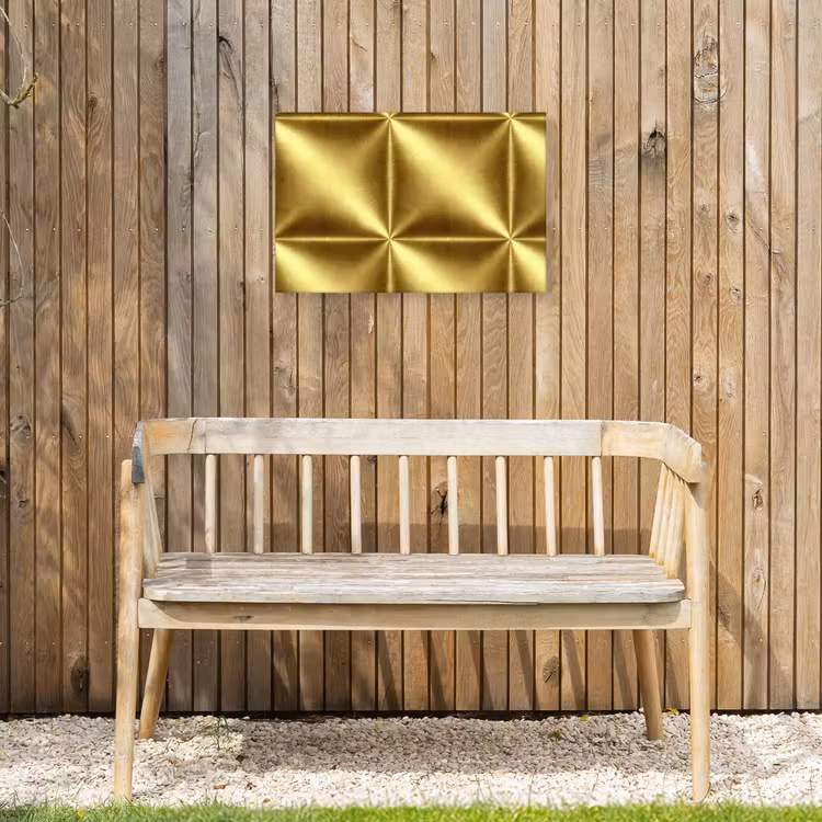 Buiten canvas - Textuur - Geborsteld Goud - Industrieel - Metallic — 3