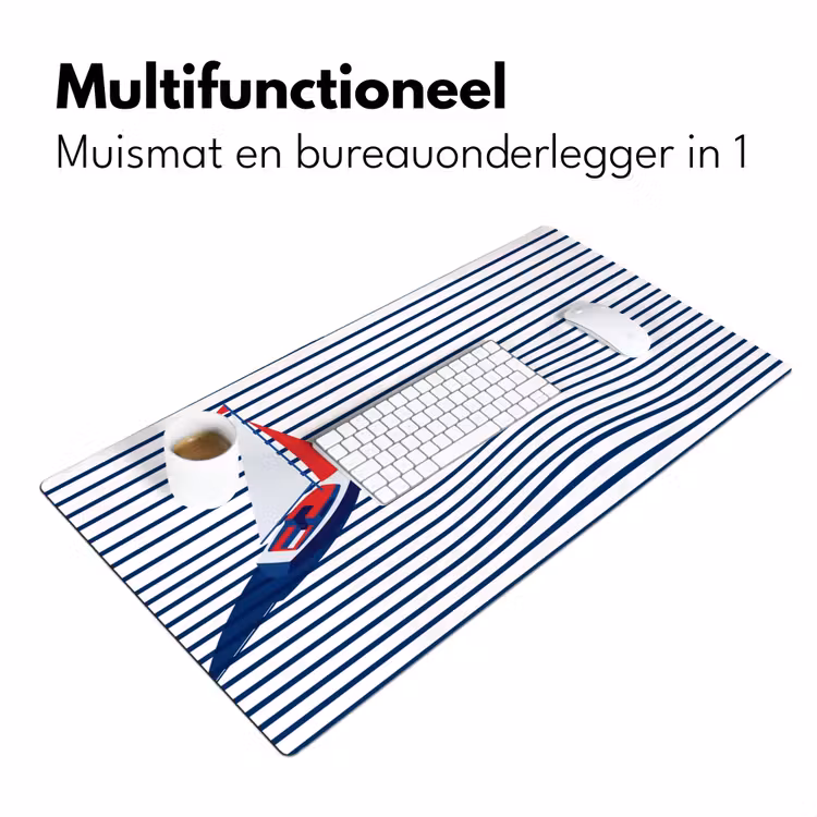 Bureau onderlegger - Boot - Water - Abstract - Blauw — 7