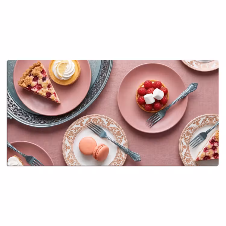 Bureau onderlegger - Dessert - Taart - Gebak - Zoet - Roze — 2