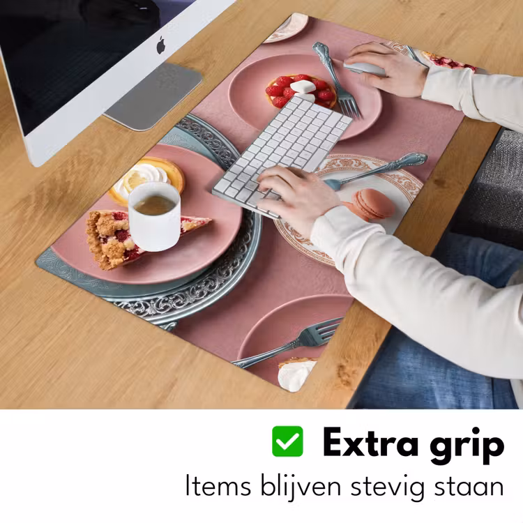 Bureau onderlegger - Dessert - Taart - Gebak - Zoet - Roze — 6