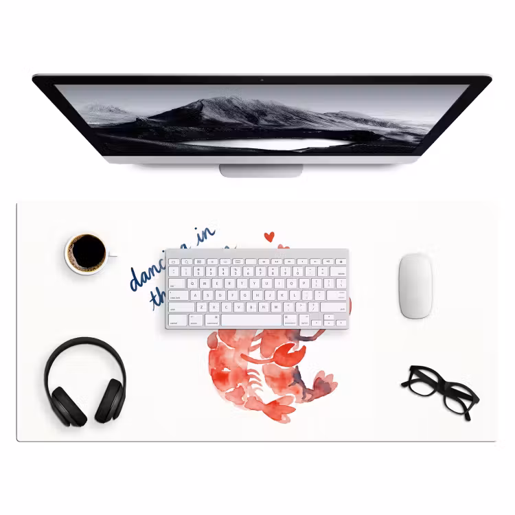 Bureau onderlegger - Dier - Dans - Liefde - Waterverf - Rood — 4