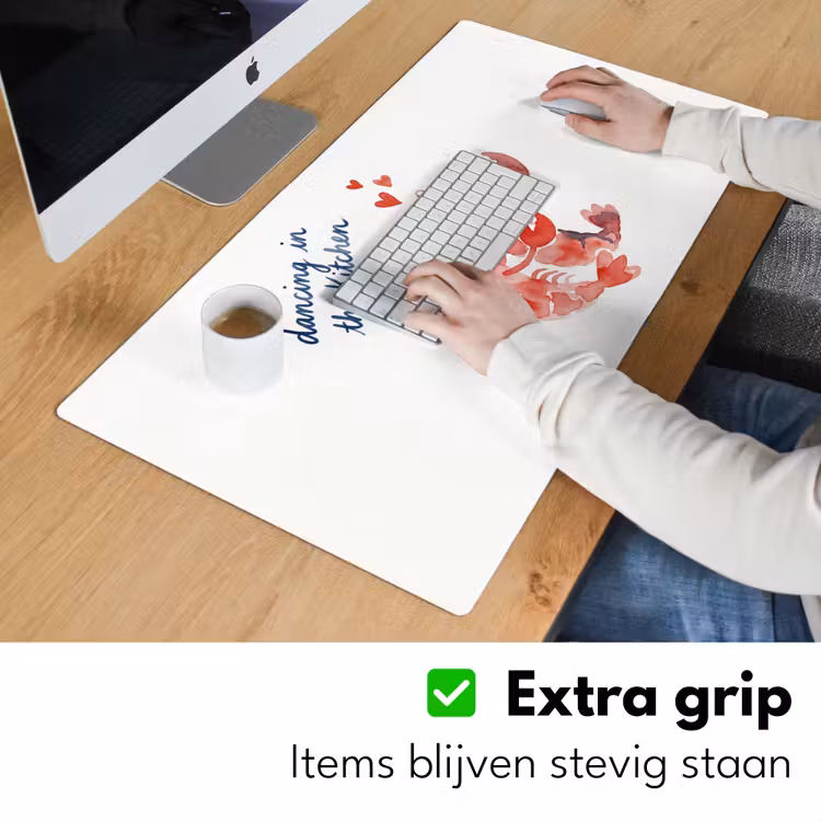 Bureau onderlegger - Dier - Dans - Liefde - Waterverf - Rood — 6