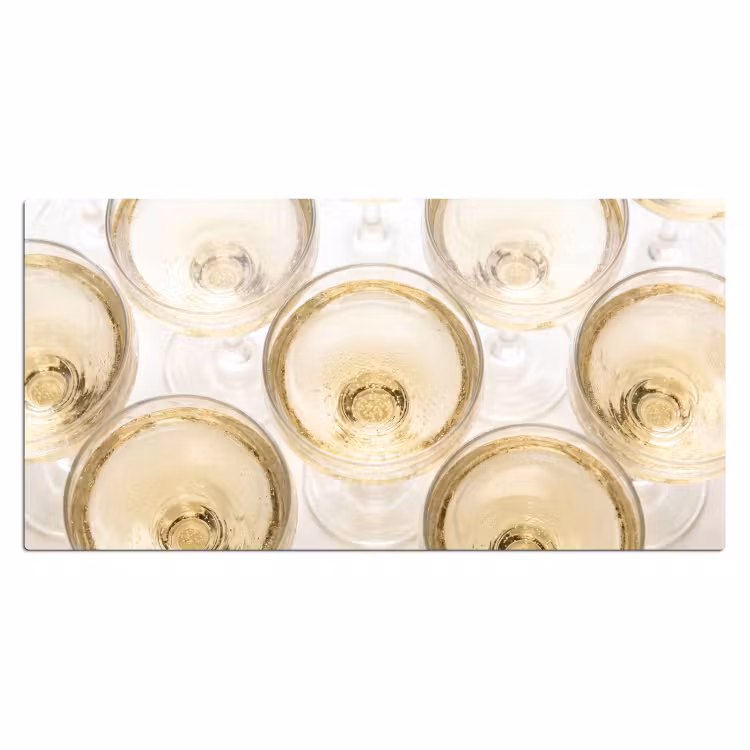 Bureau onderlegger - Drank - Glazen - Feest - Goud — 2