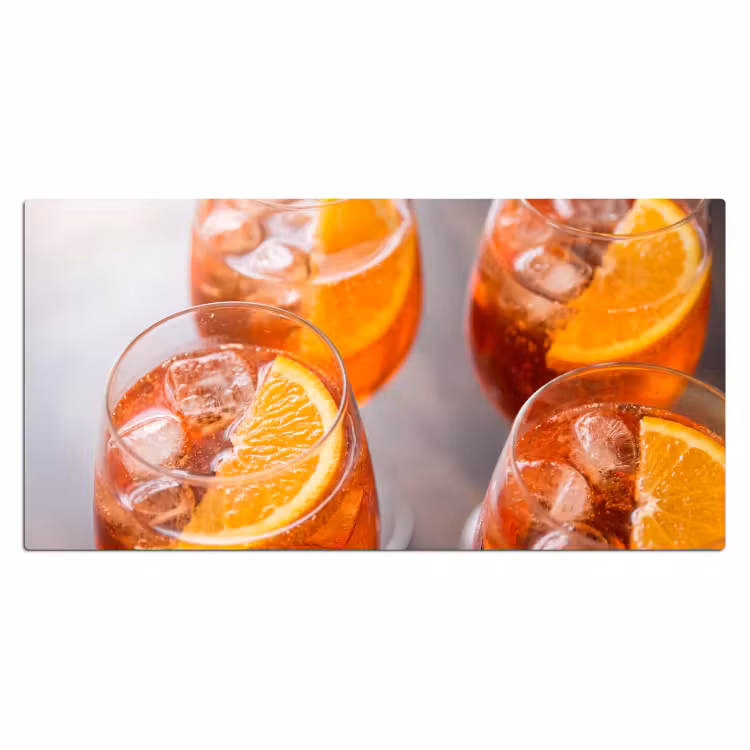 Bureau onderlegger - Drank - Sinaasappel - IJs - Zomer - Oranje — 2