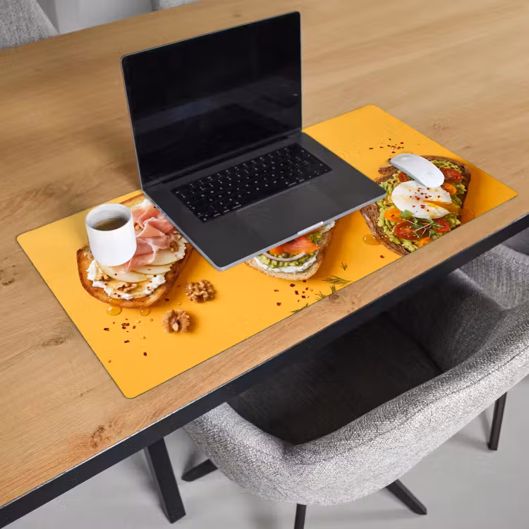 Bureau onderlegger - Eten - Brood - Ontbijt - Modern - Kleurrijk — 3