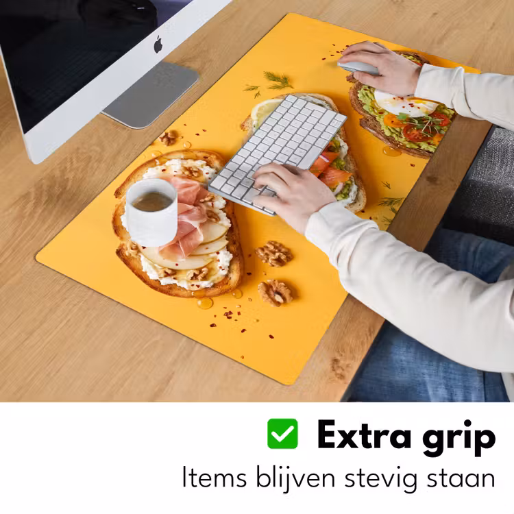 Bureau onderlegger - Eten - Brood - Ontbijt - Modern - Kleurrijk — 6