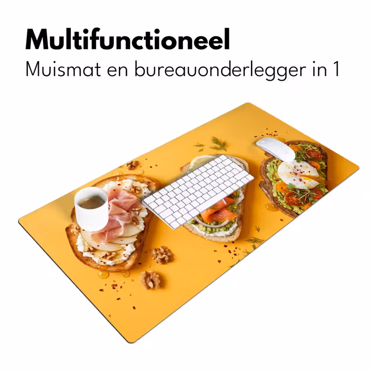 Bureau onderlegger - Eten - Brood - Ontbijt - Modern - Kleurrijk — 7
