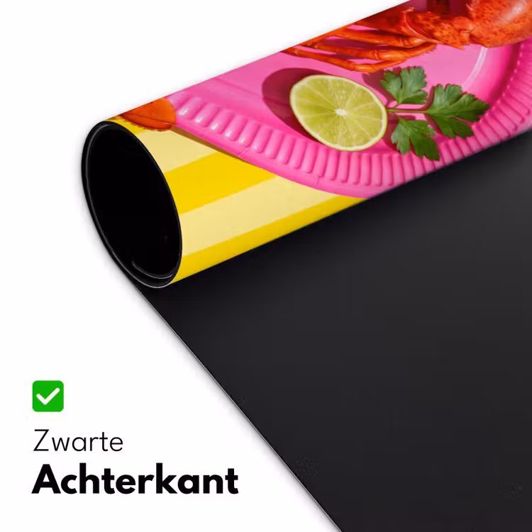 Bureau onderlegger - Eten - Roze - Geel - Modern - Culinaire — 5