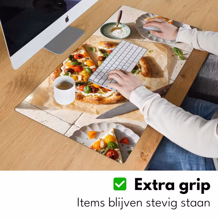 Bureau onderlegger - Eten - Tomaten - Basilicum - Maaltijd - Vers — 6