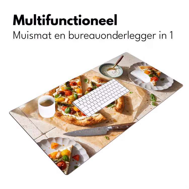 Bureau onderlegger - Eten - Tomaten - Basilicum - Maaltijd - Vers — 7