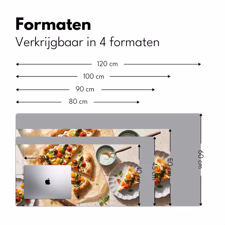 Bureau onderlegger - Eten - Tomaten - Basilicum - Maaltijd - Vers — 8