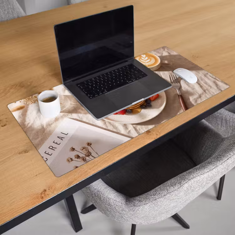 Bureau onderlegger - Pannenkoeken - Bessen - Ontbijt - Modern - Beige — 3