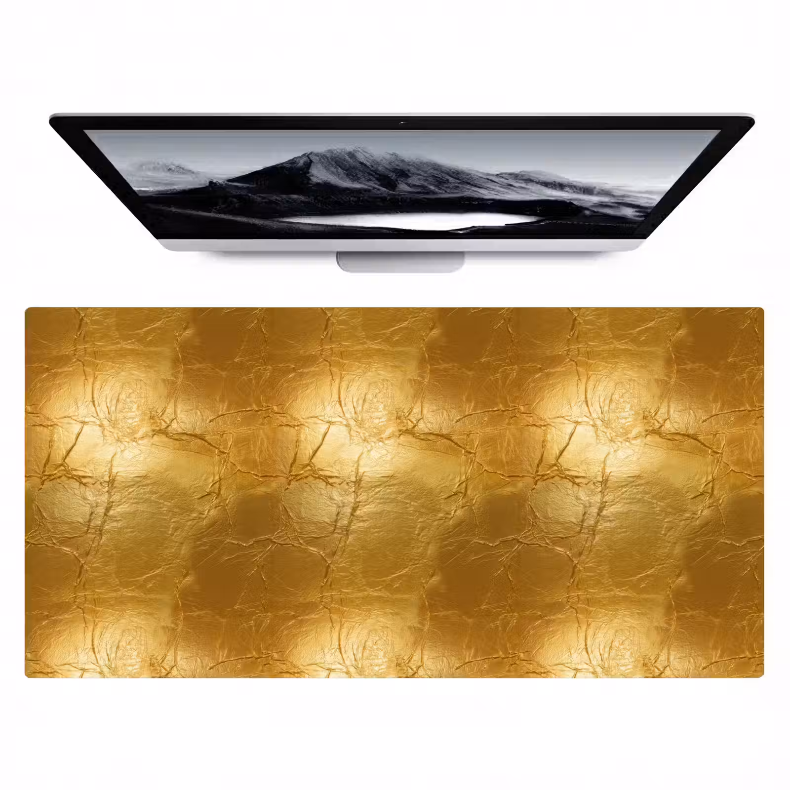 Bureau onderlegger - Bladgoud - Vintage - Textuur - Warm Goud — 1