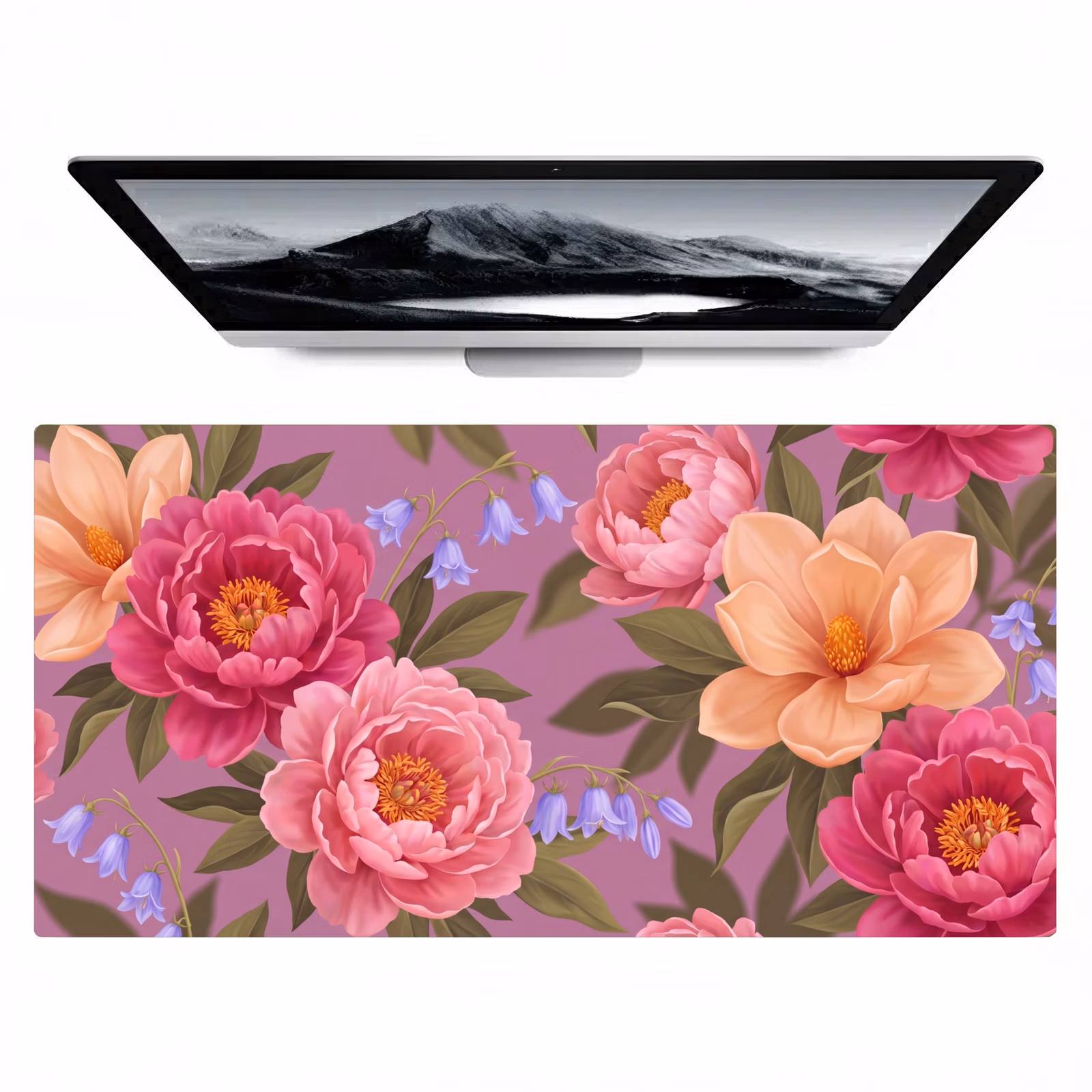 Bureau onderlegger - Bloemen - Patroon - Illustratie - Roze — 1