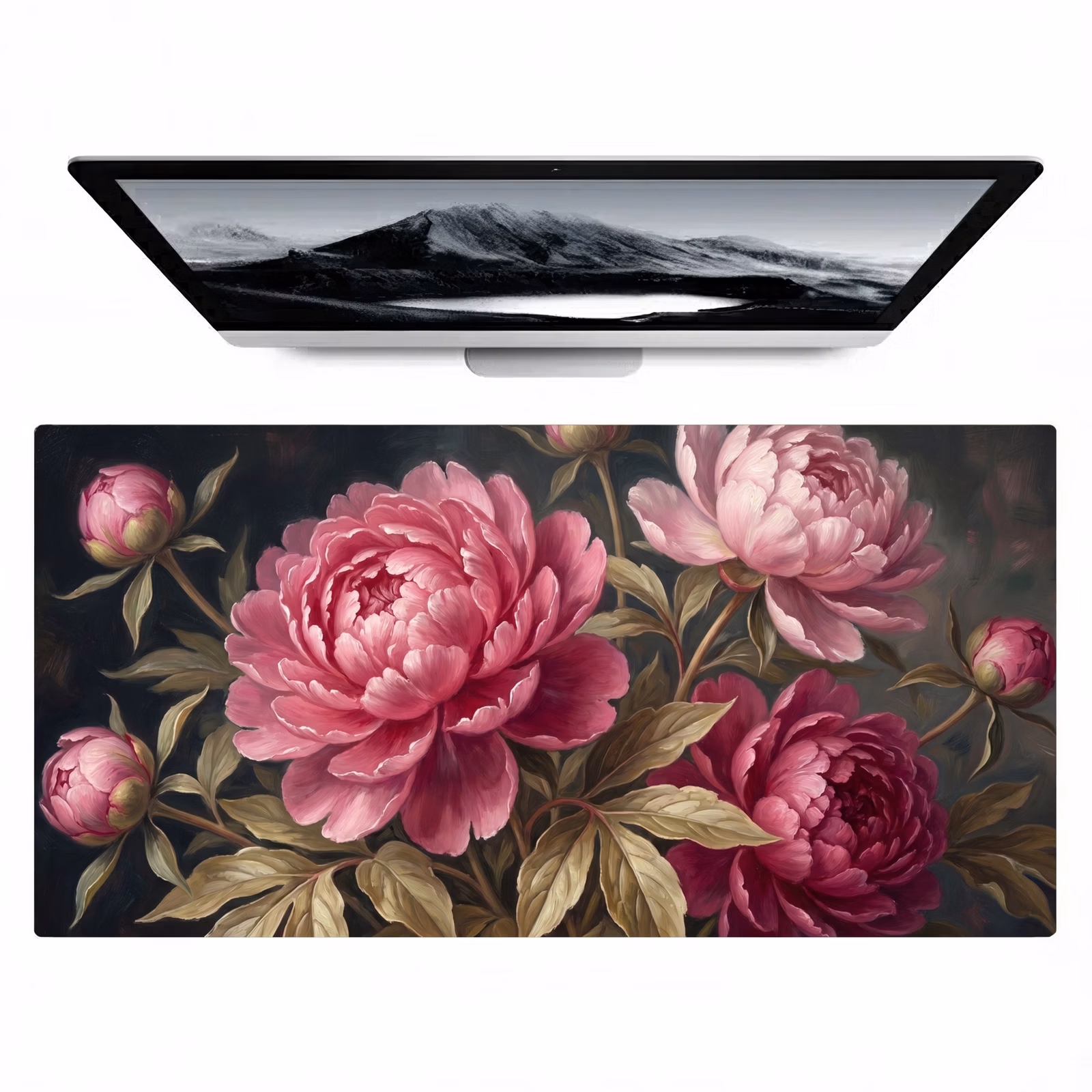Bureau onderlegger - Bloemen - Roze - Klassiek - Natuur — 1