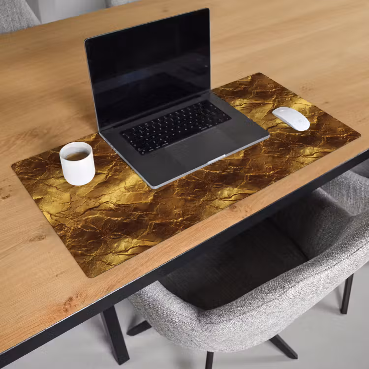 Bureau onderlegger - Bladgoud - Textuur - Goud — 3