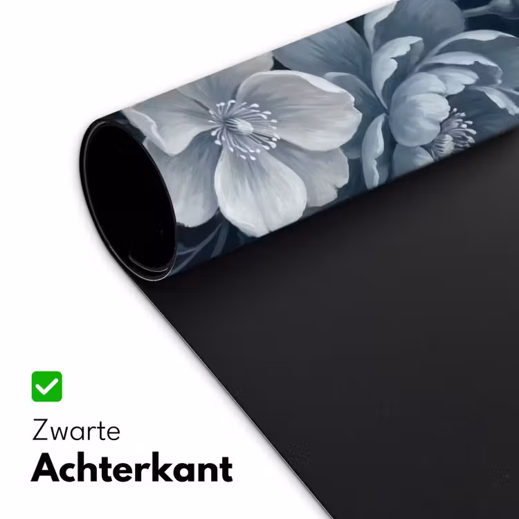 Bureau onderlegger - Bloemen - Boeket - Winter - Abstract - Blauw — 5