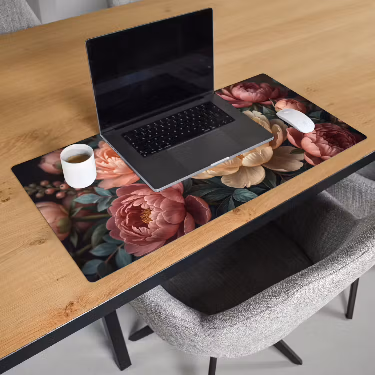 Bureau onderlegger - Bloemen - Insect - Natuur - Roze — 3