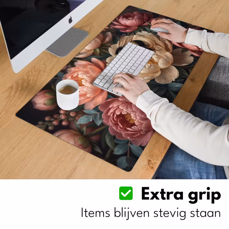 Bureau onderlegger - Bloemen - Insect - Natuur - Roze — 6
